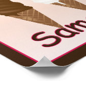 Le bonheur est la crème glacée Poster (Coin)