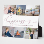 Le bonheur est | Mommy 6 Photo Collage Plaque Ease (Côté)