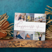 Le bonheur est | Mommy 6 Photo Collage Plaque Ease (Côté)
