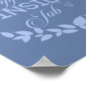 Le Bonheur Est Une Poster De Guirlande Bleue De Tr (Coin)