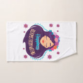 Le bonheur fleurit de l'intérieur (Serviette à main)