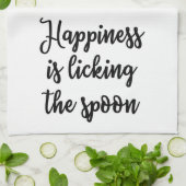 Le bonheur lèche la serviette de cuillère (Plié)