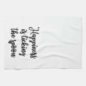 Le bonheur lèche la serviette de cuillère (Horizontal)