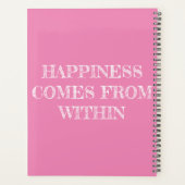 LE BONHEUR VIENT DE L'INTÉRIEUR DU PLANNER (Dos)