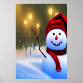 Le bonhomme de neige | AI Art Poster (Devant)