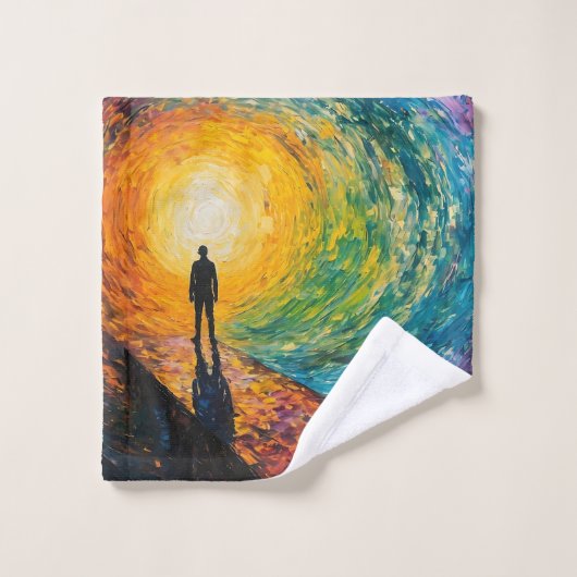 Le bord de la dimension (Gant de toilette)