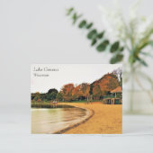 Le bord du lac Léman, Wisconsin Carte postale (Debout devant)