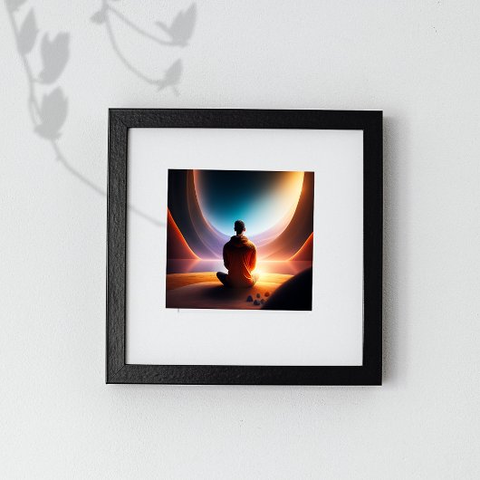 Le Bouddha cosmique | Poster de l'Art numérique