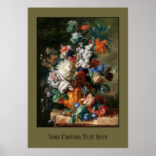 Le Bouquet de fleurs de Van Huysum poster personna