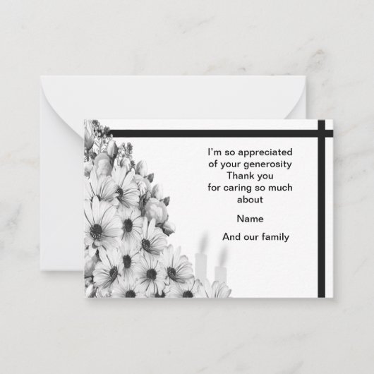 Le Bouquet De Fleurs Merci Cartes (Devant)