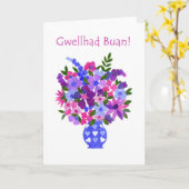 Le bouquet des fleurs obtiennent la carte bonne - (Fleur jaune)