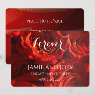 Le bouquet Red Roses pour toujours invitation