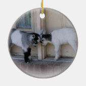 LE BOUT DIRIGE DES ORNEMENTS DE NOËL DE CHÈVRES DE (Dos)