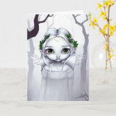 "Le bout part" de la carte de voeux (Fleur jaune)