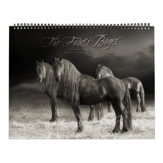 Le Boyz de la forêt - Calendrier de coeur blanc (Protection)