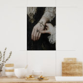 Le Bracelet Charme Dark Academia Art Mural (Cuisine)