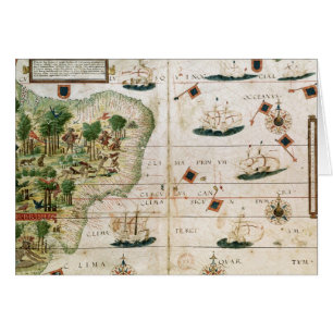 Le Brésil du "atlas de Miller" par Pedro Reinel