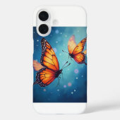Le brillant papillon iPhone 16 Coques (Verso)