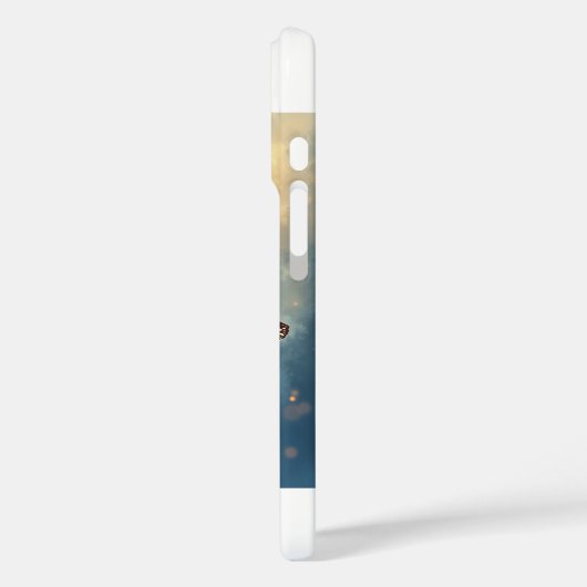 Le brillant papillon iPhone 16 Coques (Verso / Gauche)