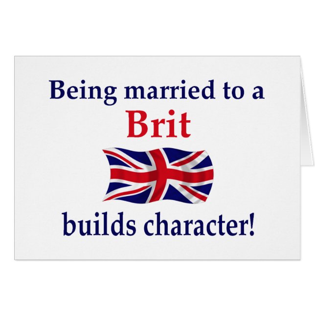 Le Britannique établit le caractère (Devant horizontal)