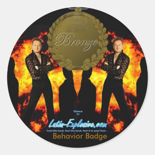 LE Bronze Badge Gedrag Stickers (Voorkant)