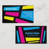 Le bruit vibrant ajuste le carte de visite (Devant / Derrière)