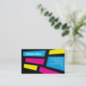 Le bruit vibrant ajuste le carte de visite (Debout devant)