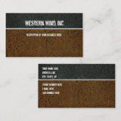 Le brun foncé, noircissent le carte de visite en (Devant / Derrière)