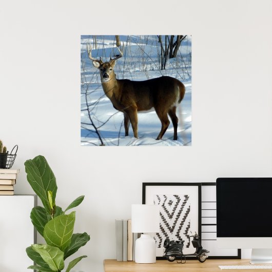 Le Buck Stops Here (Deer) Poster (Bureau à domicile)