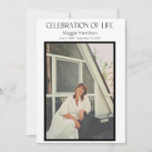 Le budget du Programme de célébration des funérail (Devant)