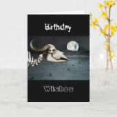 Le buffle du Skeletal dans une carte paysagère lun (Fleur jaune)