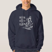Le But Est D'Arriver Sweat À Capuche Cyclisme (Devant)