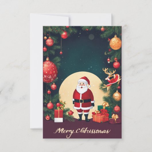 Le Cabine de la carte de Noël (Devant)