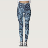 Le cachemire bleu rend les leggings riches en coul (Devant)