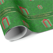 Le cadeau allemand de Noël empaquette le papier (Coin rond)