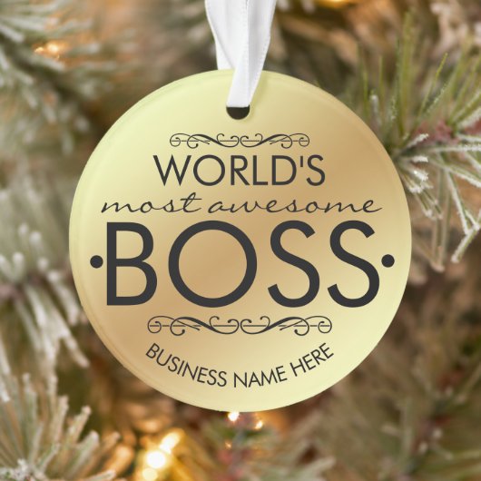 Le cadeau Boss le plus génial du MONDE Ornament (Arbre)