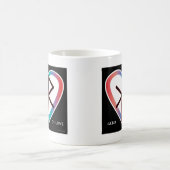 Le cadeau de l'amour Bindrune café Mug (Centre)