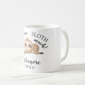 Le cadeau de Saint Valentin Sloth Mug (Devant droit)