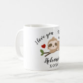 Le cadeau de Saint Valentin Sloth Mug (Devant gauche)