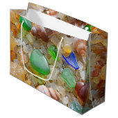 Le cadeau de Seaglass de vert bleu met en sac les (Devant Angle)