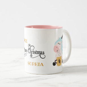 Le cadeau de Unicorn Lover Joyeux Noël Mug