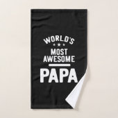 Le cadeau Papa Père le plus génial du monde (Serviette à main)