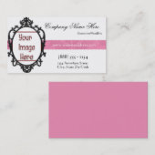 Le cadre chic élégant ajoutent le carte de visite (Devant / Derrière)