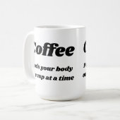 Le café alimente votre corps qu'une tasse (Devant gauche)
