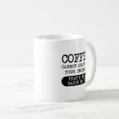 Le café contre le bacon Funny Mug (Devant droit)