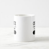 Le café contre le bacon Funny Mug (Centre)