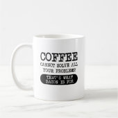Le café contre le bacon Funny Mug (Gauche)