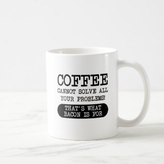 Le café contre le bacon Funny Mug
