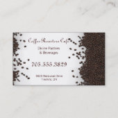 Le café de café récompense le carte de visite de (Dos)