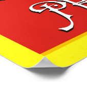 Le Cafe de Petit Chien (jour) Poster (Hoek)